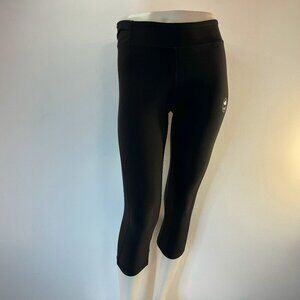 Adidas Women's Canada Olympics Black Cropped Leggings - Size Small